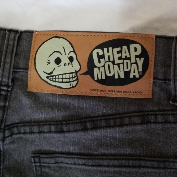 Cheap Monday Tight 45 min Stonewash Jeans - Picture 4 of 5